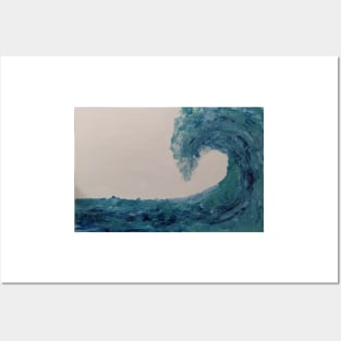 Turquoise wave Posters and Art